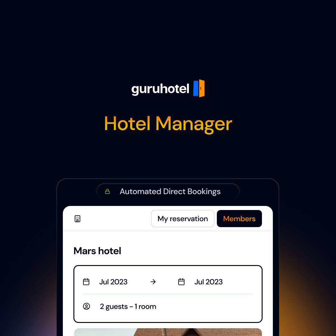 Log in or create an account guruhotel manager